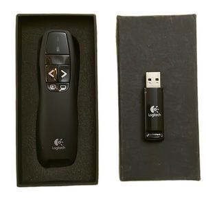 Logitech R400 Wireless Presenter with Laser Pointer USB Included